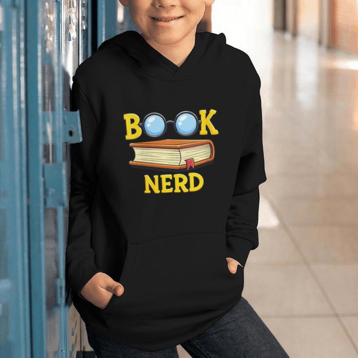 Women's Adorable Book Nerd Typography Minimalist Library Lover Graphic Youth Hoodie