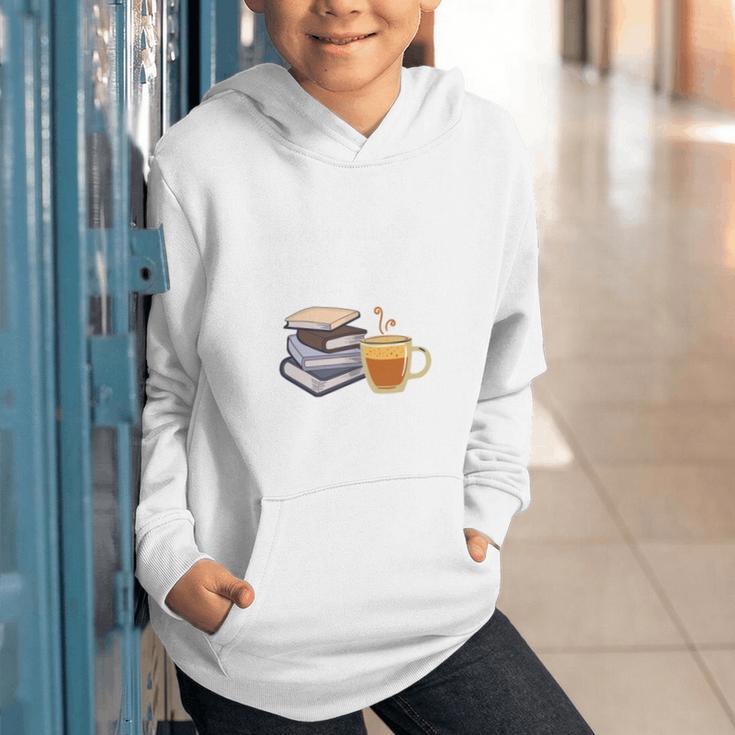 67 Read Every Night Quote For Book Lovers &Coffee Fans Graphic Youth Hoodie