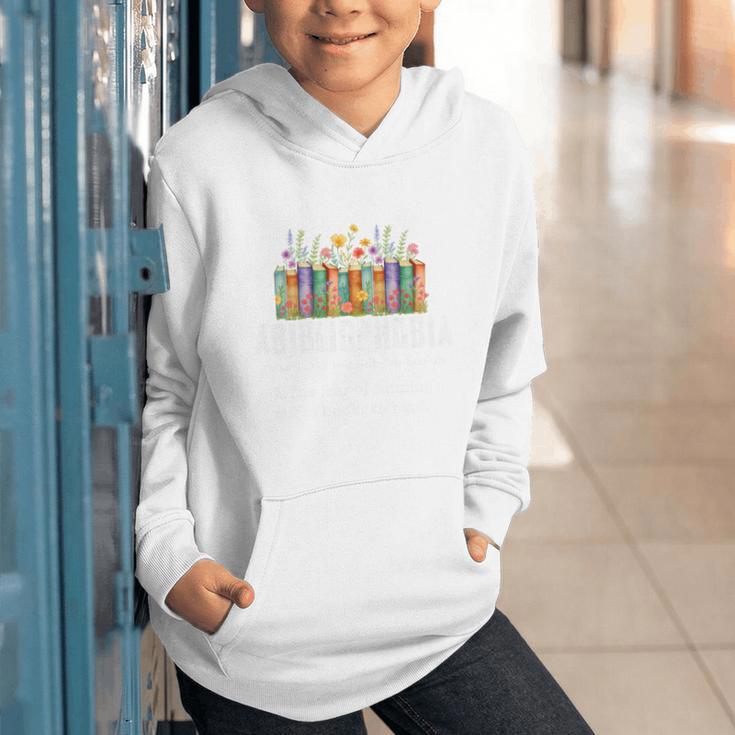 Abibliophobia Definition Book Reader Book Nerd Book Reading Premium Tri-Blend Graphic Youth Hoodie