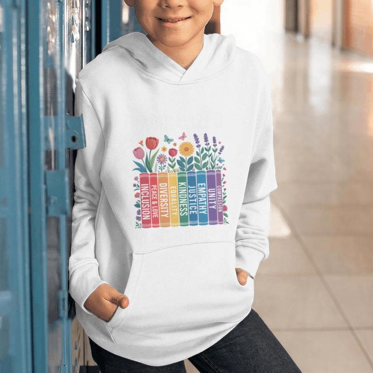 Book Flower Radicalized By Basic Decency Feminist Leftist Graphic Youth Hoodie Book Flower Radicalized By Basic Decency Feminist Leftist Graphic Youth Hoodie