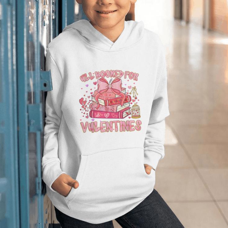 All Booked For Valentines Book Lovers Teacher Kid Valentines Graphic Youth Hoodie