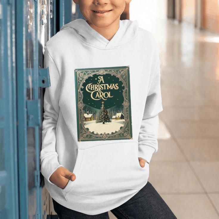 A Christmas Carol Book Cover By Charles Dickens Graphic Youth Hoodie A Christmas Carol Book Cover By Charles Dickens Graphic Youth Hoodie