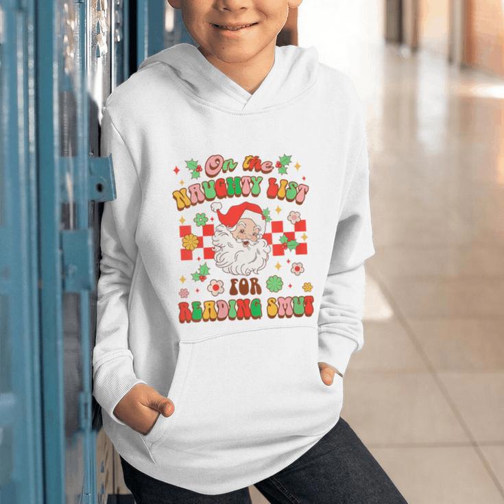 Christmas Smut Book On The Naughty List For Reading Smut Graphic Youth Hoodie