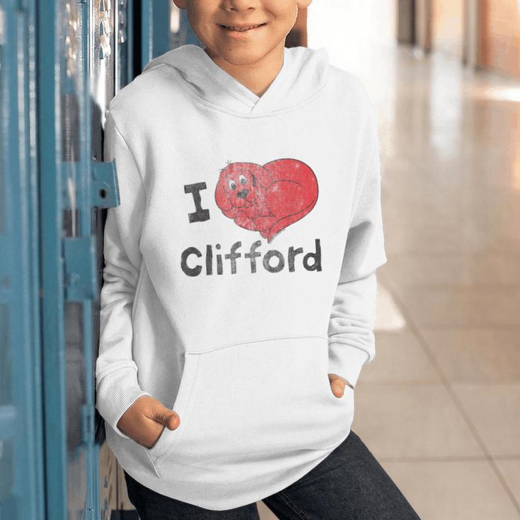 Clifford The Big Red Dog I Heart Clifford Childrens Books Graphic Youth Hoodie Clifford The Big Red Dog I Heart Clifford Childrens Books Graphic Youth Hoodie