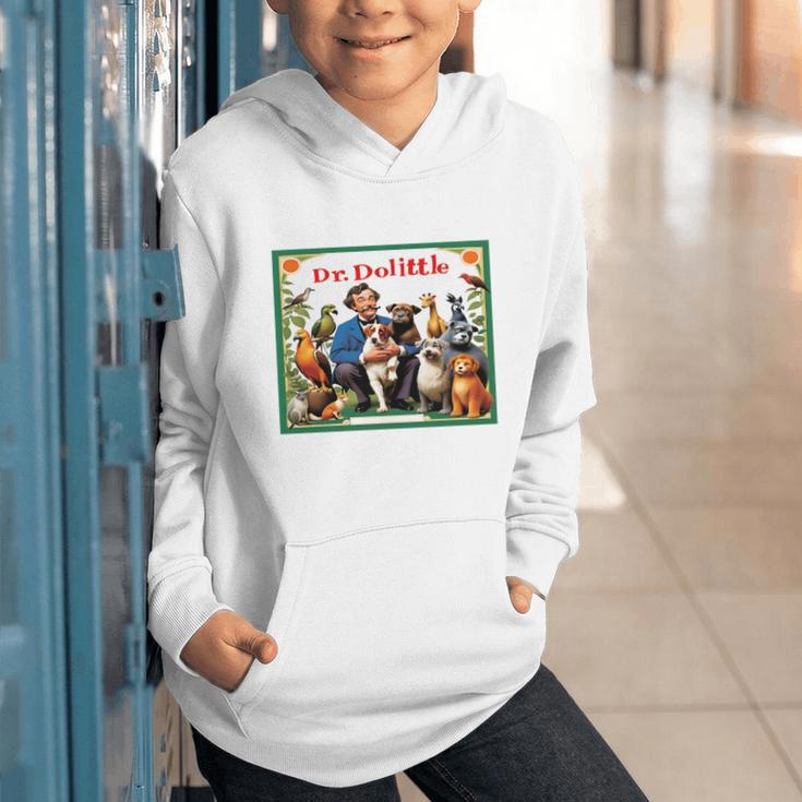 Dr Dolittle Children's Book Cover Premium Tri-Blend Graphic Youth Hoodie Dr Dolittle Children's Book Cover Premium Tri-Blend Graphic Youth Hoodie