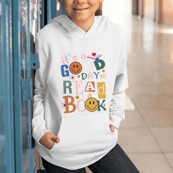 Its a Good Day To Read a Book Lovers Library Reading Women Graphic Youth Hoodie