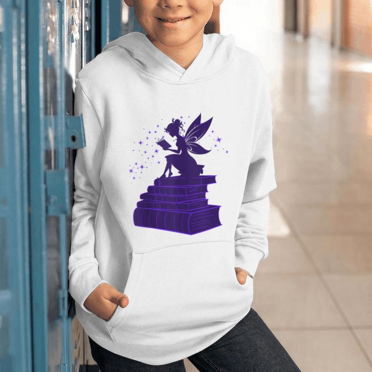 Kawaii Fairy Bookish Book Lover Library Read Graphic Youth Hoodie