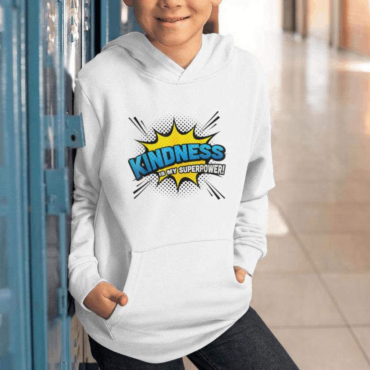 Kindness Is My Superpower Retro Comic Book T-Shirt Graphic Youth Hoodie