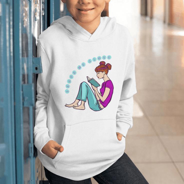 Leave Me Alone I'm Reading a Book For Bookworms Premium Tri-Blend Graphic Youth Hoodie