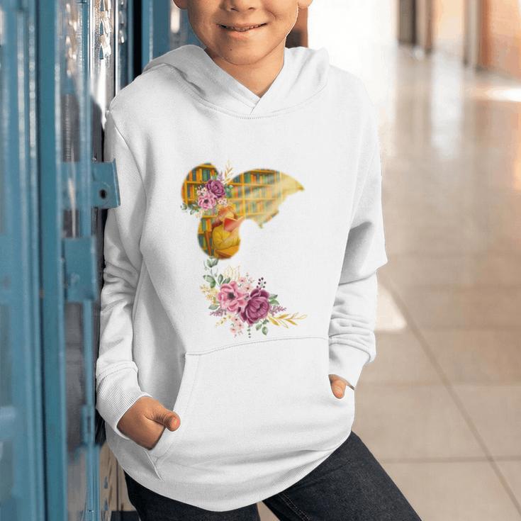 And Into The Library She Goes Book Lover Reading Bookworm Graphic Youth Hoodie