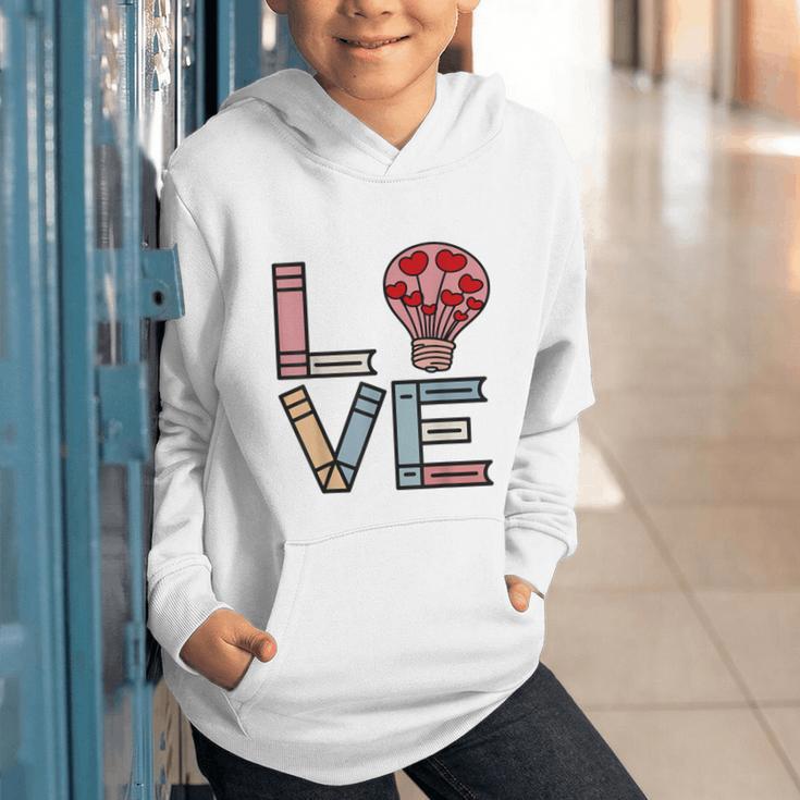 Love Books Reading Graphic Youth Hoodie Love Books Reading Graphic Youth Hoodie