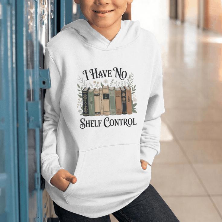 I Have No Shelf Control Book Lover Pun Reader Humor Graphic Youth Hoodie
