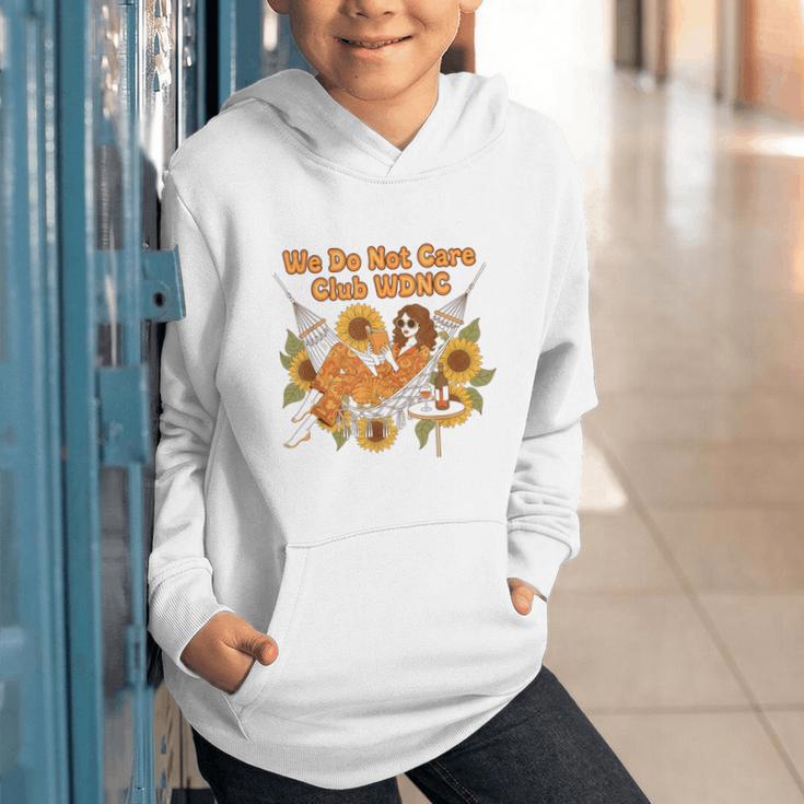 We Do Not Care Club WDNC Reading Book Boho Floral Graphic Youth Hoodie We Do Not Care Club WDNC Reading Book Boho Floral Graphic Youth Hoodie