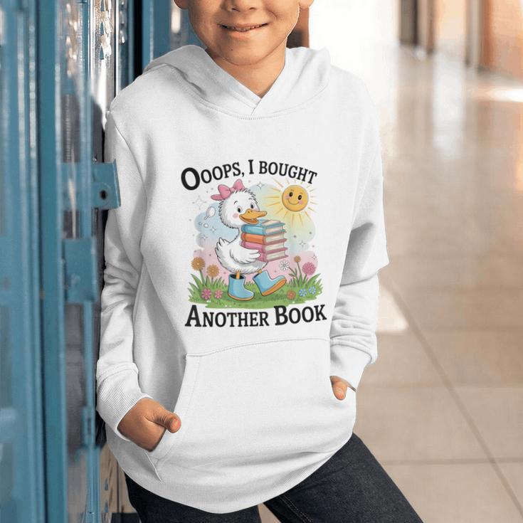 Oops I Bought Another Book Duck Sunshine Graphic Youth Hoodie