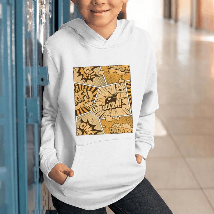 Orange Comic Book Orange Color Graphic Premium Tri-Blend Graphic Youth Hoodie