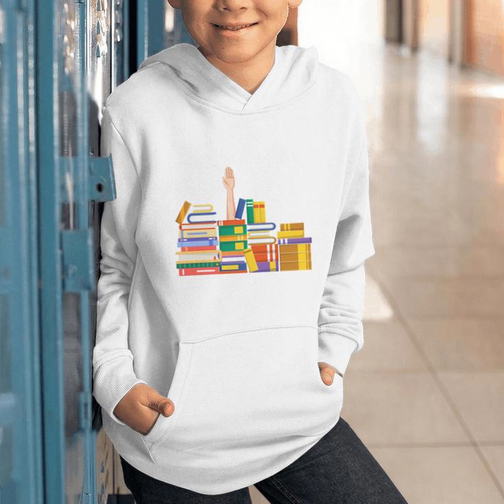 Reading Books Librarian Reader Nerd I'm Ok Teacher Graphic Youth Hoodie