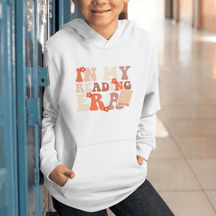 In My Reading Era Groovy Book Lovers Library Reading Women Graphic Youth Hoodie