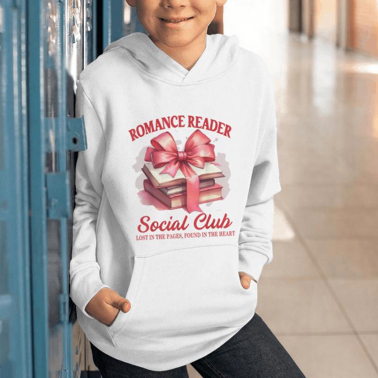 Romance Book Reading Bookish Romance Reader Social Club Graphic Youth Hoodie