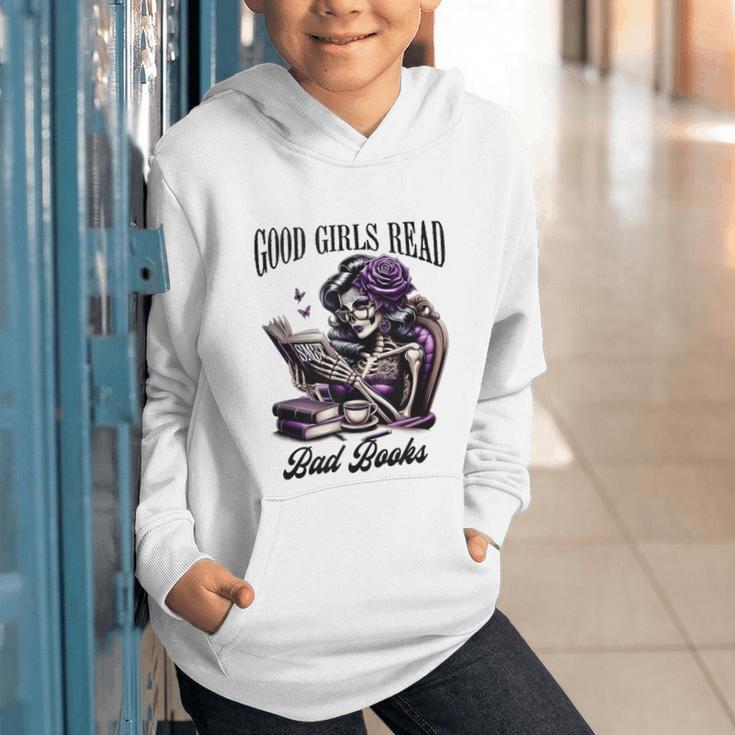 Smut Book Reading Smutty Good That Girls Read Bad Books Graphic Youth Hoodie