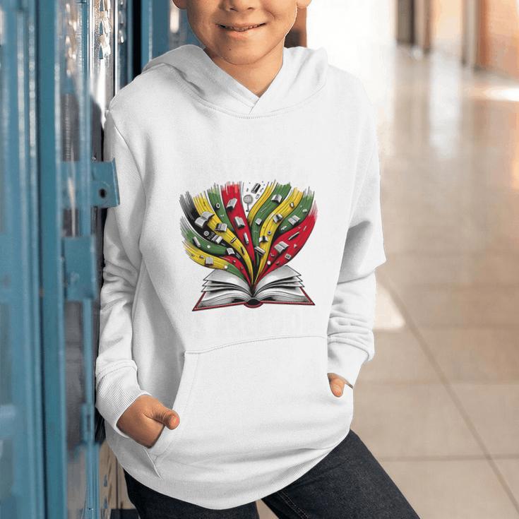 History Education Is Freedom Books Black History Premium Tri-Blend Graphic Youth Hoodie