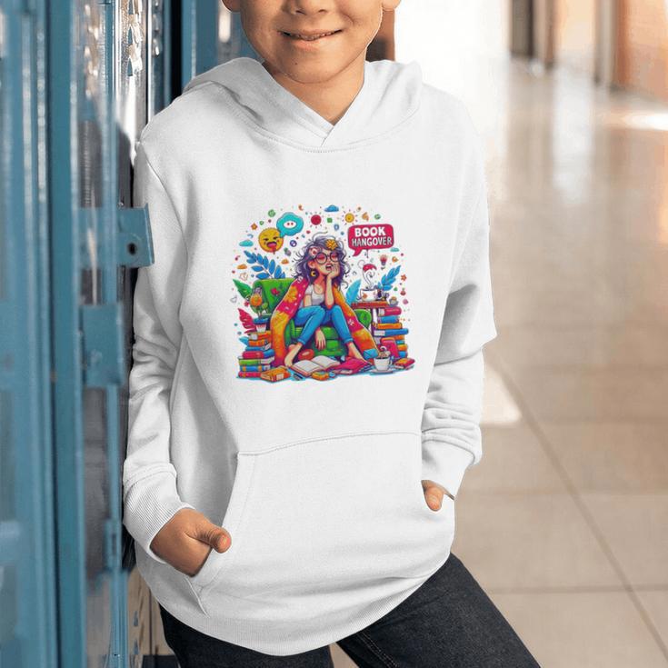 Woman Book Lover Book Hangover Woman Premium Tri-Blend Graphic Youth Hoodie