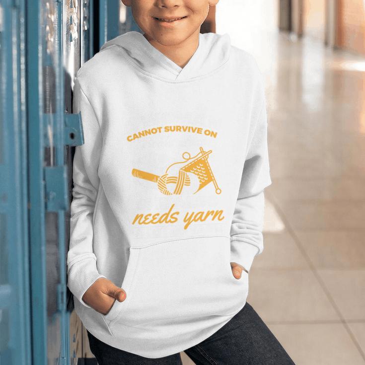 Woman Survives On Books Yarn Knitting Crochet Premium Tri-Blend Graphic Youth Hoodie Woman Survives On Books Yarn Knitting Crochet Premium Tri-Blend Graphic Youth Hoodie