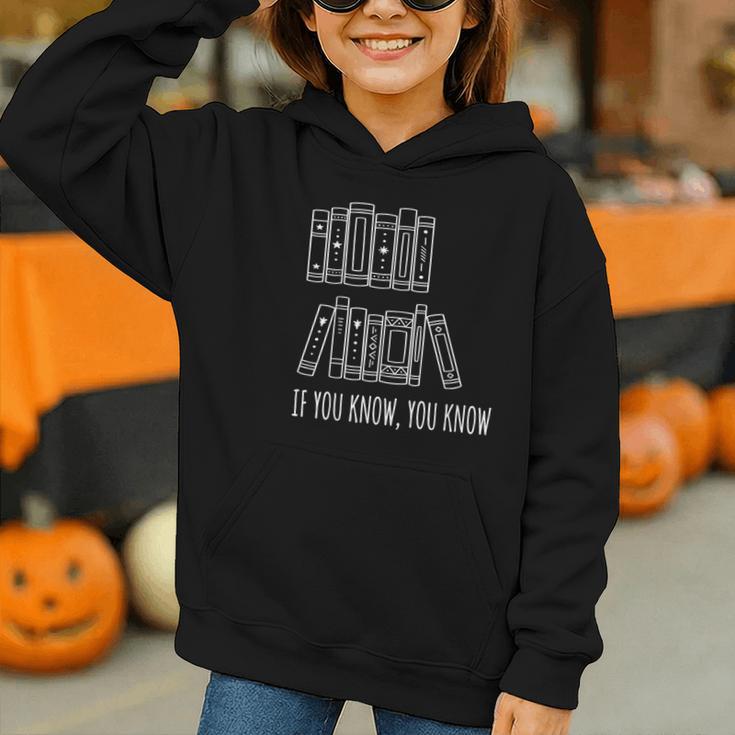 6 7 If You Know You Know Books Six Seven Meme Graphic Youth Hoodie