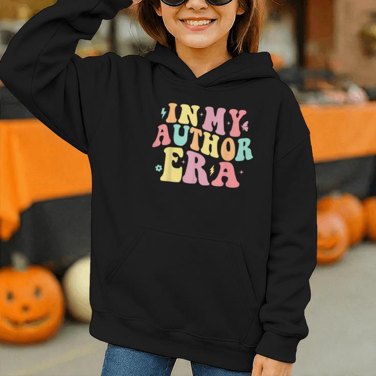 In My Author Era Writer Reading Writing Book Author Graphic Youth Hoodie