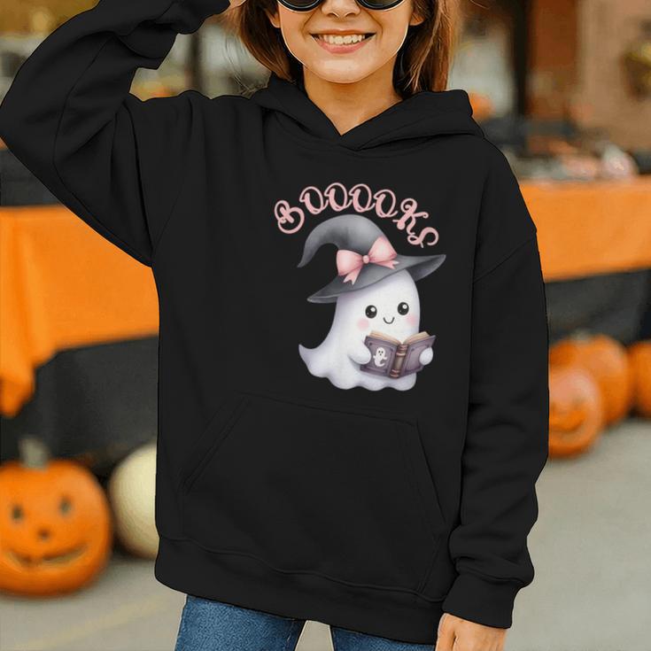 Boo Ghost Books Coquette Bow Halloween Women School Teacher Graphic Youth Hoodie Boo Ghost Books Coquette Bow Halloween Women School Teacher Graphic Youth Hoodie