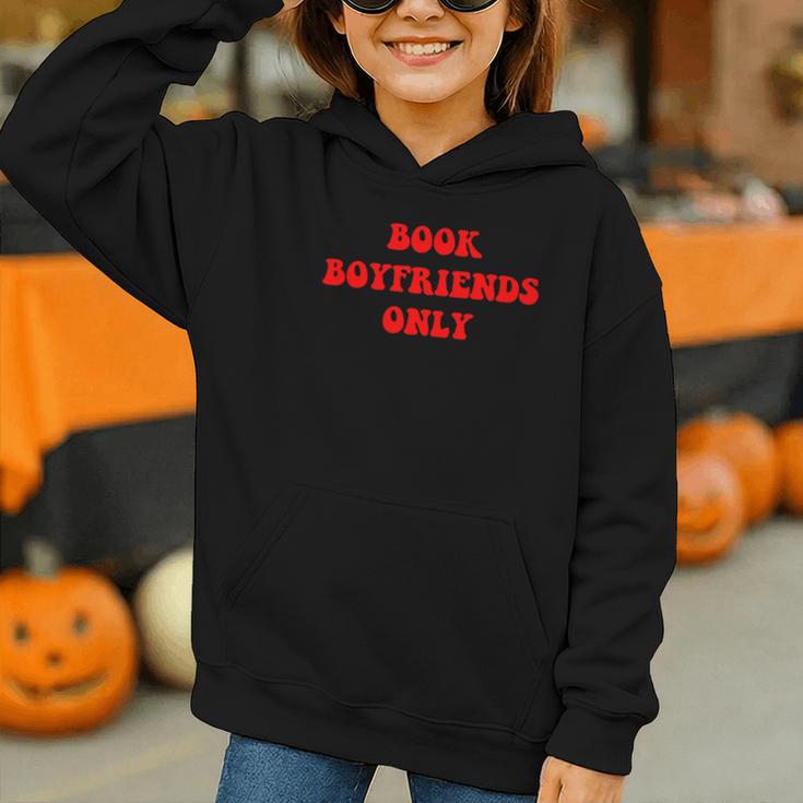 Book Boyfriends Only Graphic Youth Hoodie