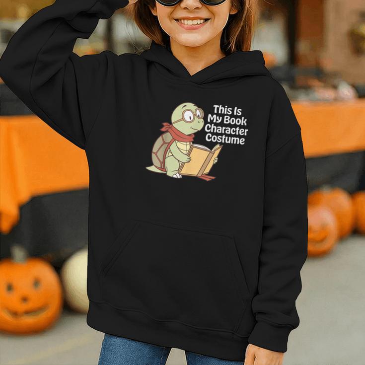 This Is My Book Character Costume Turtle Kids Reading Graphic Youth Hoodie