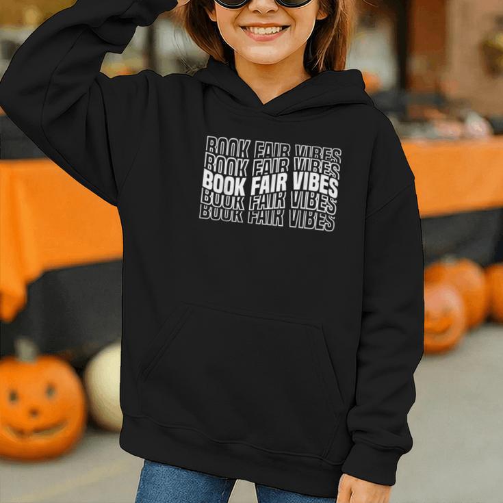 Book Fair Vibes Reader Nostalgia Graphic Youth Hoodie