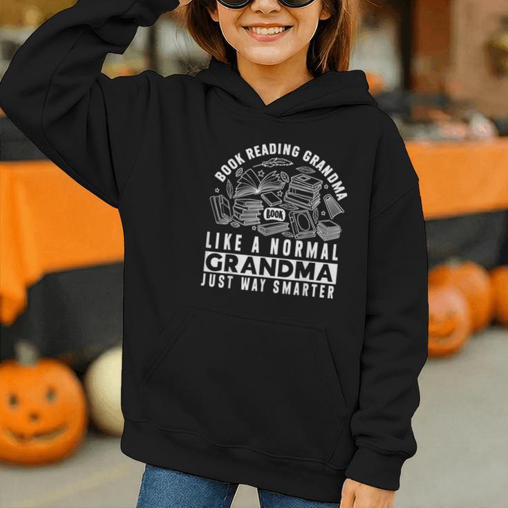 Book Reading Grandma Book Lover Grandma Graphic Youth Hoodie
