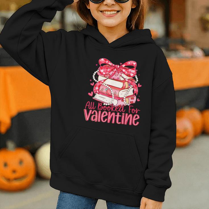 All Booked For Valentine Book Lovers Teacher Girl Women Kid Graphic Youth Hoodie