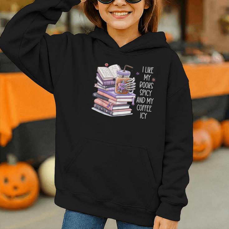 I Like My Books Spicy ShirtI Like Books Spicy & Coffee ICY Graphic Youth Hoodie