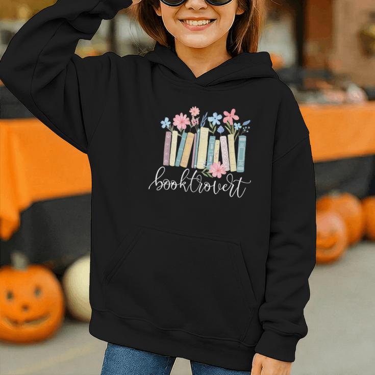 Booktrovert Book Lover Reading Bookworm Reader Graphic Youth Hoodie