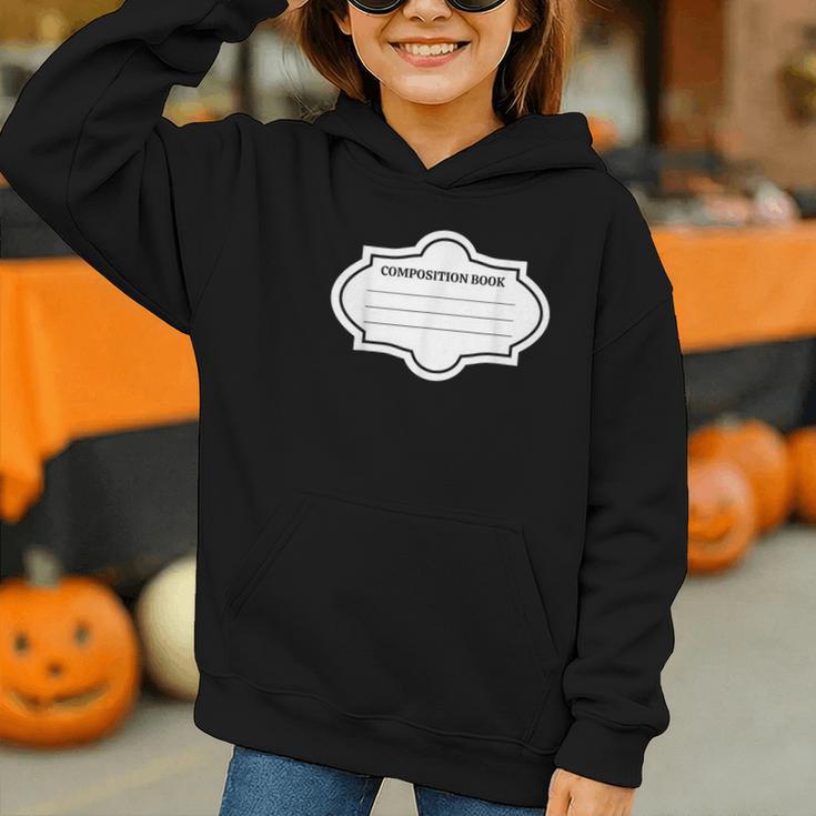 Composition Book Notebook Teacher's Halloween Group Costume Graphic Youth Hoodie Composition Book Notebook Teacher's Halloween Group Costume Graphic Youth Hoodie