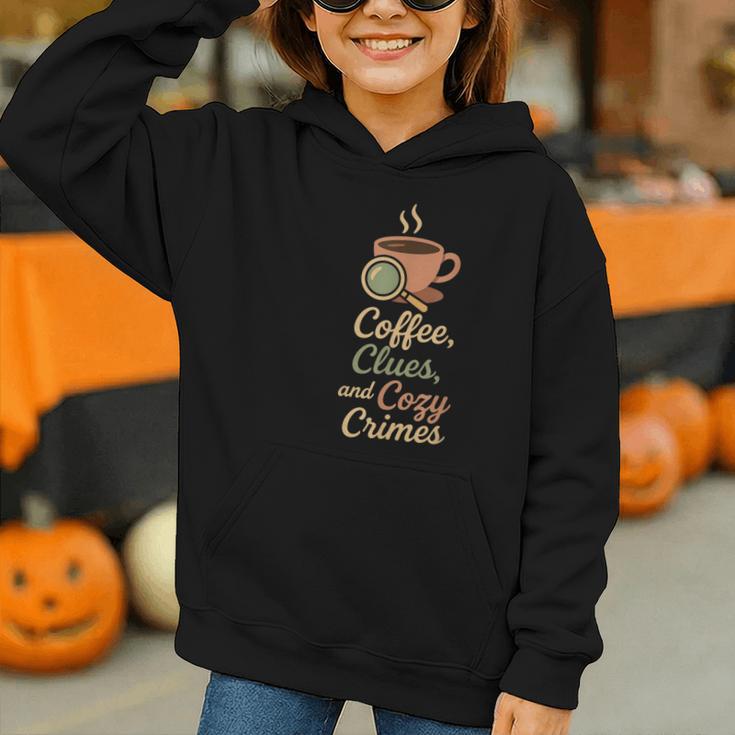 Cozy Crime Club Mystery Reader Bookish Sleuth Graphic Youth Hoodie