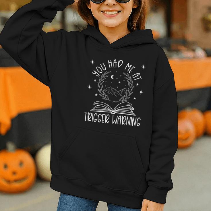 Dark Romance Trigger Warning Spicy Book Merch Women Smut Graphic Youth Hoodie