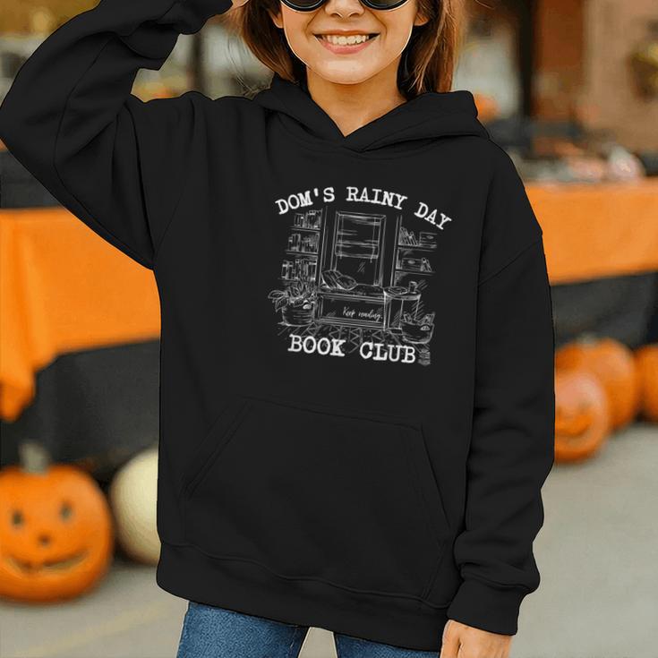 Dom's Rainy Day Book Club Graphic Youth Hoodie