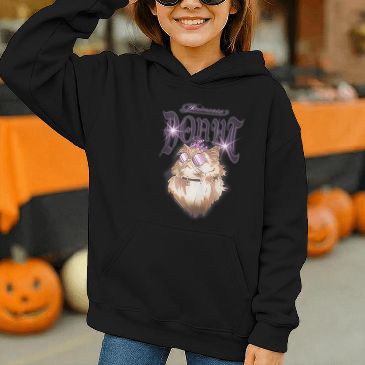 Dungeon Crawler Carl Airbrushed Princess Donut Series Book Graphic Youth Hoodie Dungeon Crawler Carl Airbrushed Princess Donut Series Book Graphic Youth Hoodie