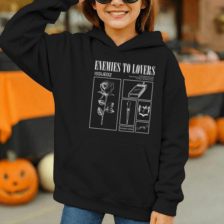 Enemies To Lovers Morally Grey Book Lover Romantasy Bookish Graphic Youth Hoodie