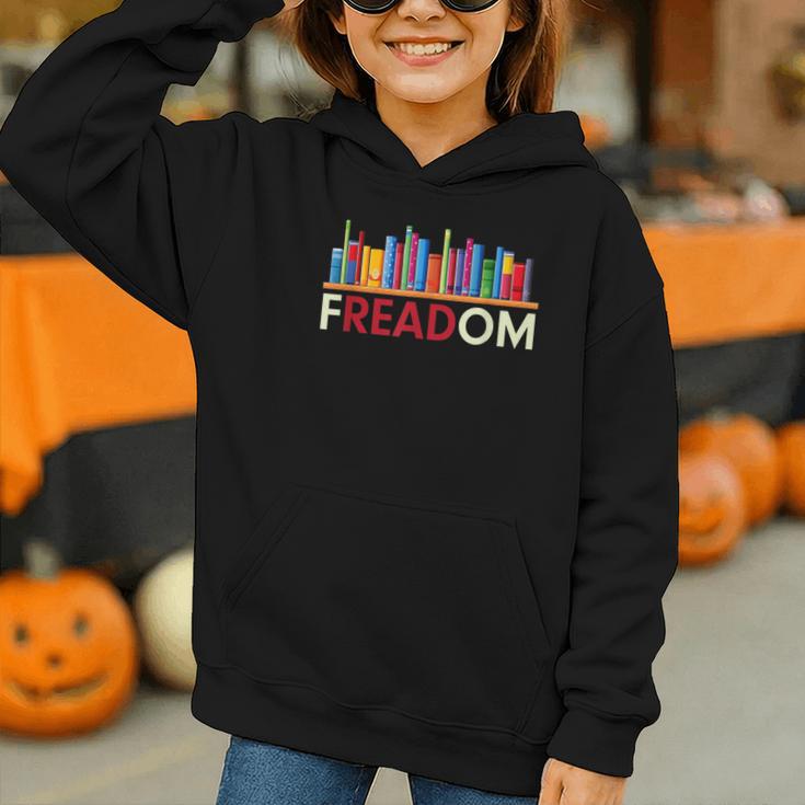 Freadom Anti-Banned Books – Read Banned Books Library Graphic Youth Hoodie Freadom Anti-Banned Books – Read Banned Books Library Graphic Youth Hoodie