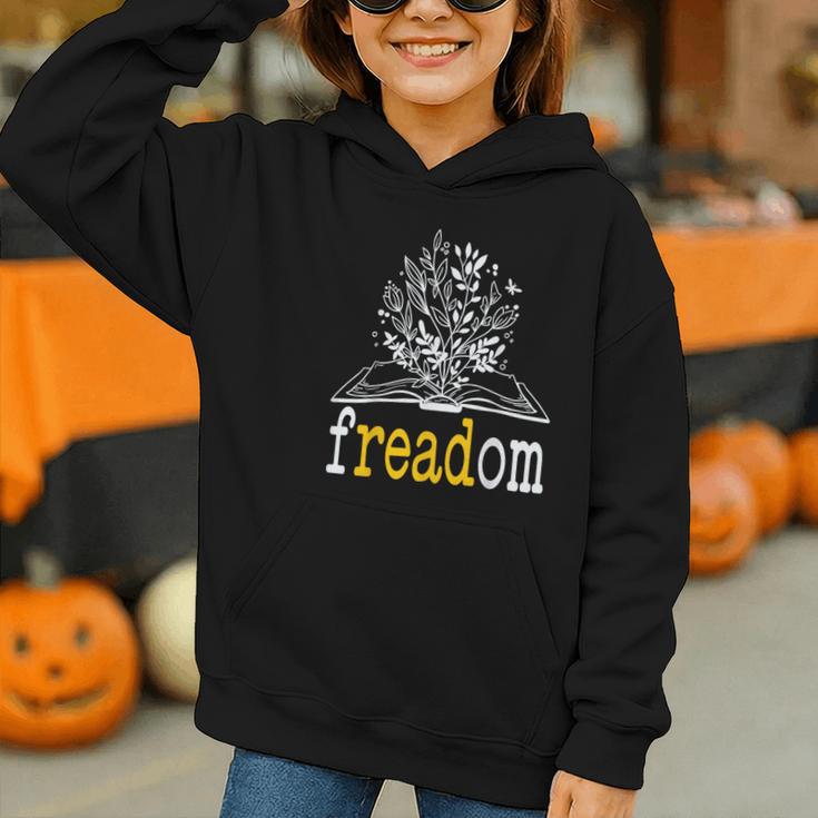 Freadom Freedom Read Banned Books Librarians Graphic Youth Hoodie