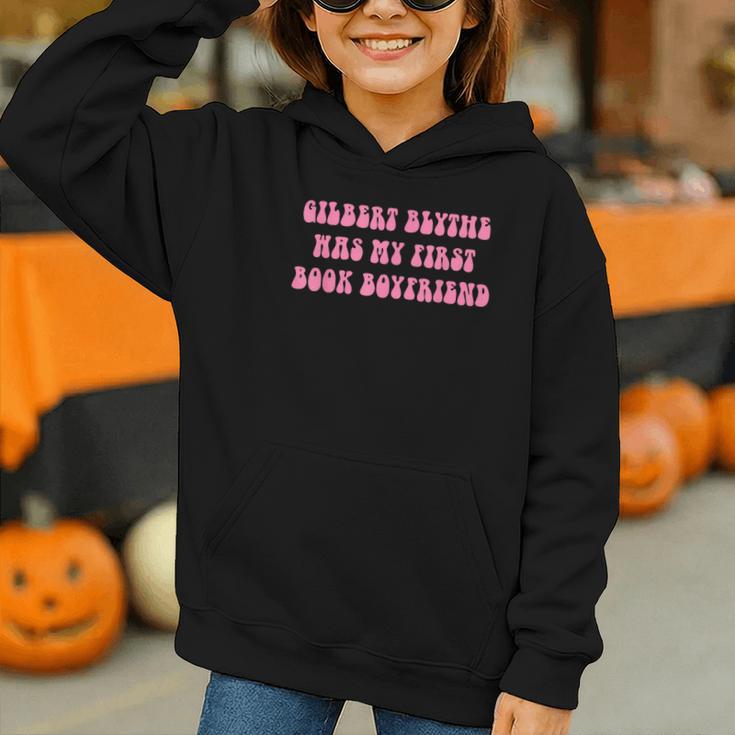 Gilbert Blythe Was My First Book Boyfriend Quote Graphic Youth Hoodie
