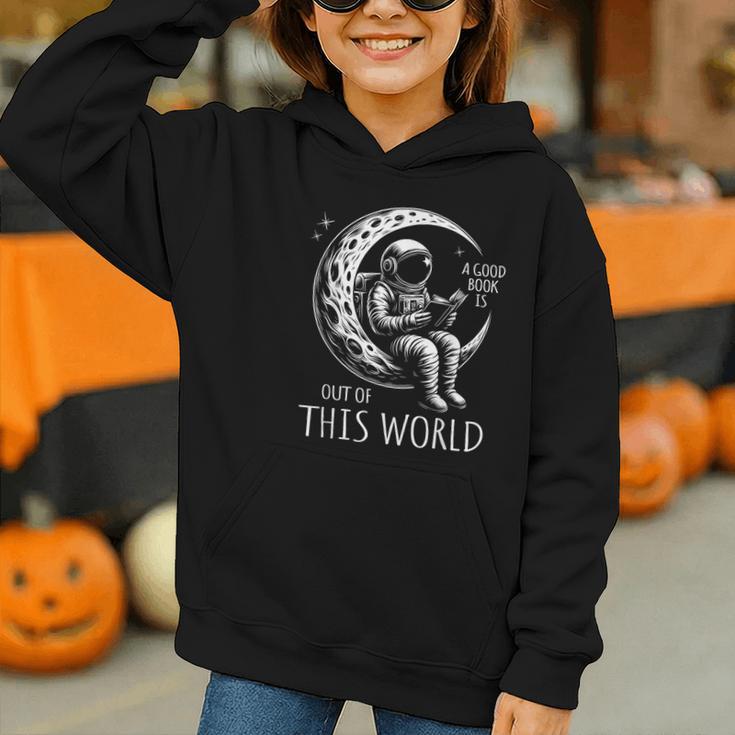 A Good Book Is Out Of This World Kids Reading Imagination Graphic Youth Hoodie A Good Book Is Out Of This World Kids Reading Imagination Graphic Youth Hoodie
