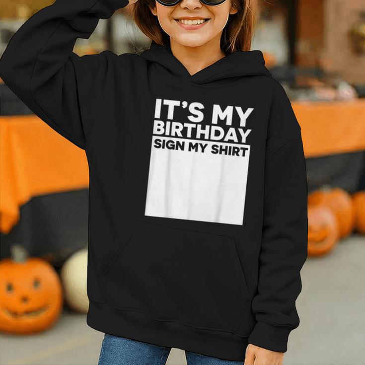 It's My Birthday Sign Boy Men Decoration Guestbook Graphic Youth Hoodie It's My Birthday Sign Boy Men Decoration Guestbook Graphic Youth Hoodie