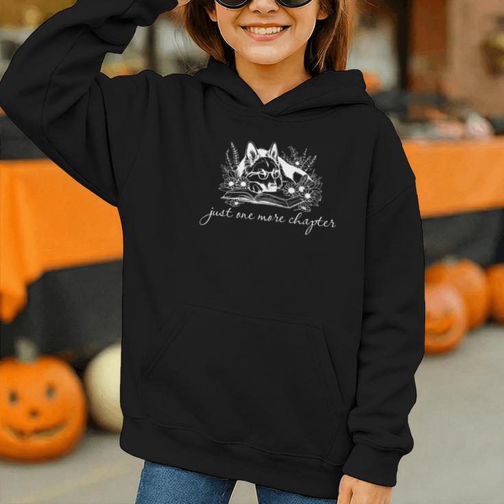 Just One More Chapter Dog German Shepherd Book Lover Graphic Youth Hoodie Just One More Chapter Dog German Shepherd Book Lover Graphic Youth Hoodie