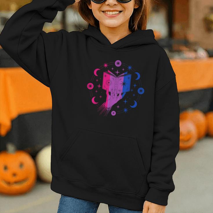Magic Bi-Pride Book Of Cosmic Energy Graphic Youth Hoodie