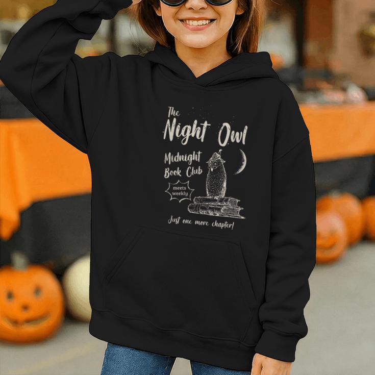 Night Owl Book Club Bookish Book Lover Tee Graphic Youth Hoodie Night Owl Book Club Bookish Book Lover Tee Graphic Youth Hoodie